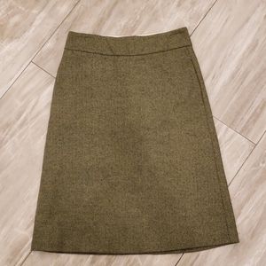 A-line herringbone skirt